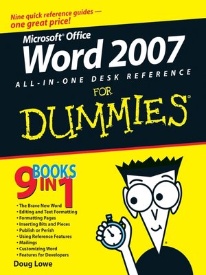 cover image of Word 2007 All-in-One Desk Reference For Dummies